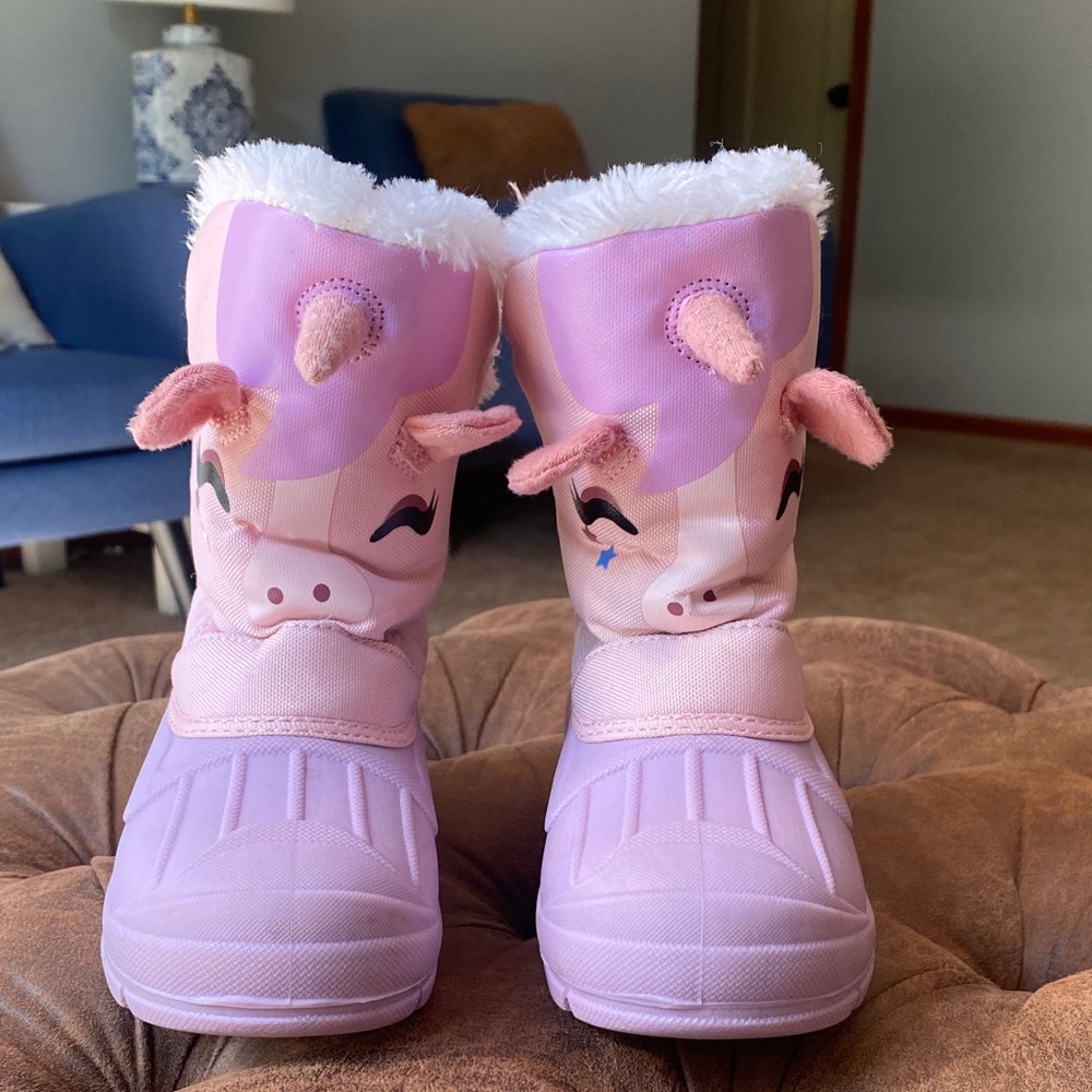 Pink and Lavender Unicorn Kids' Boots